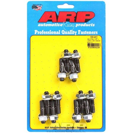 Arp 100-1412 6-Point Header Stud Kit - 0.38 x 1.67 in. OAL, 12PK ARP100-1412