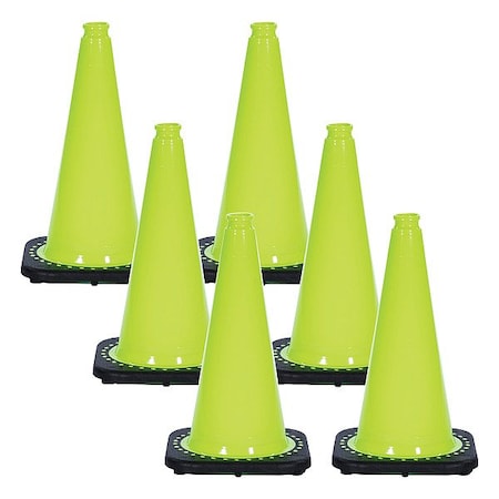 Mr. Chain Traffic Cone, Green, 18 in H, PVC 87514-6