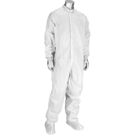 Uniform Technology Grid ISO 4 (Class 10) Cleanroom / ESD Coverall CC1245-89WH-XL