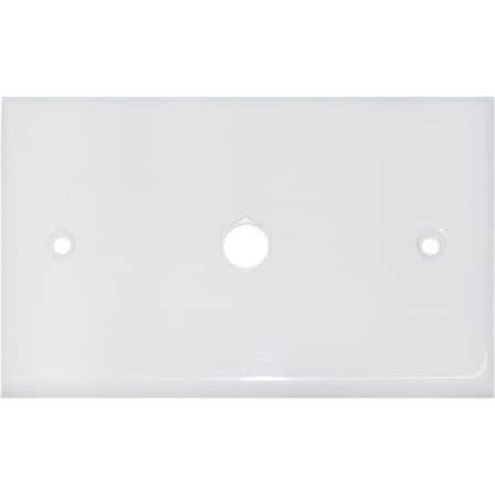 Cable Wholesale 1 hole Wall Plate for F-Pin Connector, White ASF-20254WH
