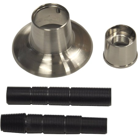 Danco Handle Flange, 118 in ID, 278 in OD, BrassMetalPlastic, Brushed Nickel 10313