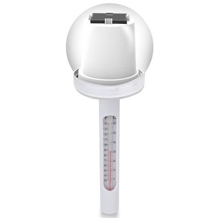 Pyle Floating Pool Thermometer with Solar Powered LED Light PLTM64