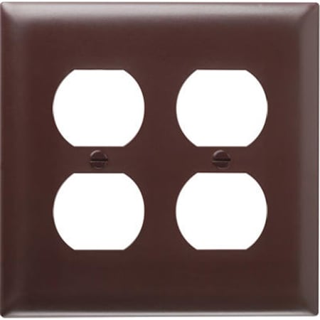 Nextgen SP82U 2 Gang, 2 Duplex Outlet Openings Urea Wall Plate - Brown NE578009