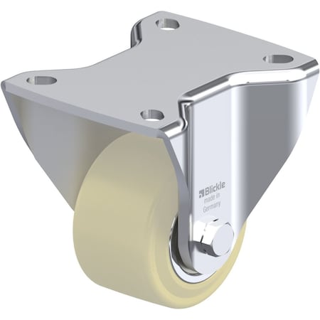 Blickle Rgd Plate Caster, Nylon, 2-9/16", 1430 lb. BH-GSPO 65K