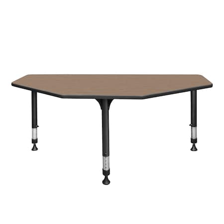 Regency I-Promise Student Classroom Desk, 60 in W X Wood, Metal, Noble Oak IP2SD6024NO