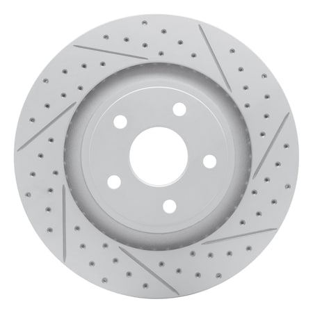 Dynamic Friction Co DFC Geoperformance Rotor - Drilled and Slotted 830-42002R