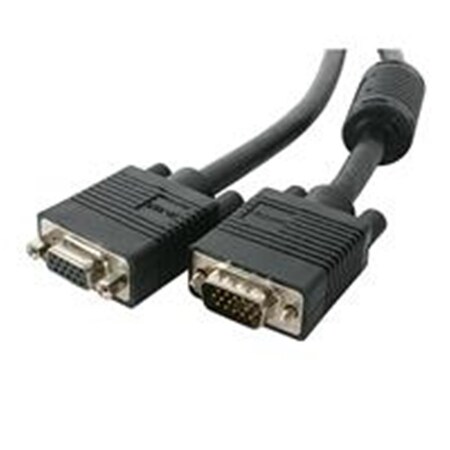 Dynamicfunction 25 ft. Coaxial High Resolution VGA Extension HD15 Male to Female - Black - 25 ft. DY3323001