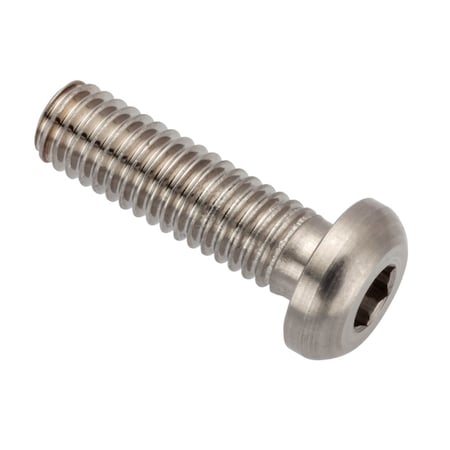 Zoro Select M6-1.00 x 20 mm Button, Plain 18-8 Stainless Steel ZBM6X20LH