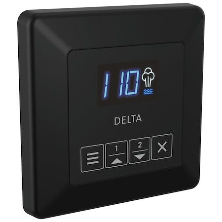 Delta Universal Showering Components Square Steam Control In Matte Black EP103309BL