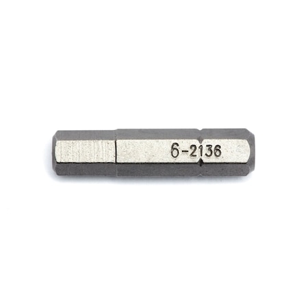 Genius Tools 1/4in Hex Shank, 6mm Hex Screwdriver Bit 30mmL (263060) 2136