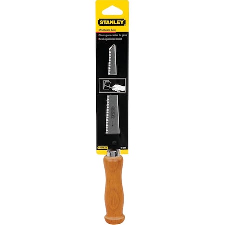Stanley 6'' 9 TPI Wood Handle Drywall Jab Saw 15-206