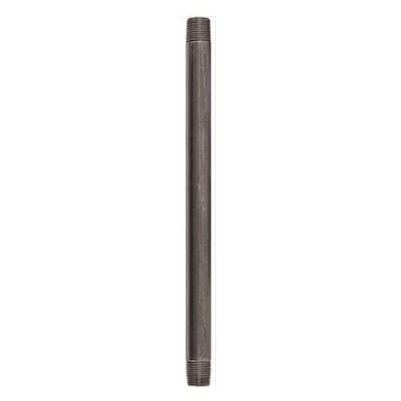 Ace Trading - Nipple STZ Industries 1/2 in. MIP each X 1/2 in. D MIP Black Steel 12 in. L Nipple 302U12X12
