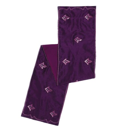 Vickerman 12 x 60 in. Romance Table Runner - Dark Purple QTX17283
