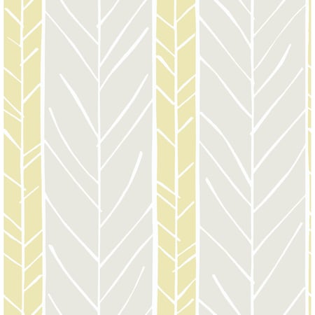 A-Street Prints Lottie Yellow Stripe Wallpaper 2903-25818
