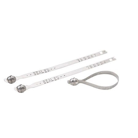 Brady Rolled Edge Ball Seals, Silver, 100PK 95198