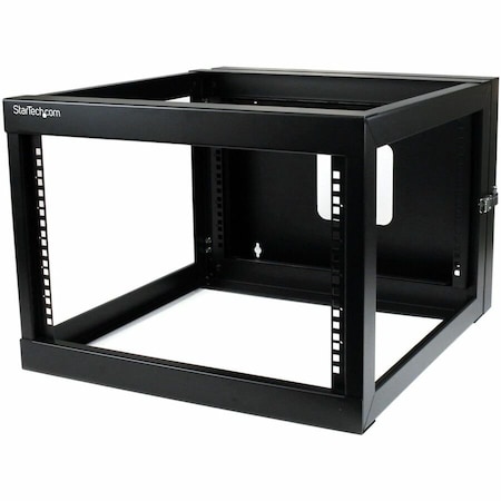 Startech.Com 6U 22in Depth Hinged Open Frame Wall Mount Server Rack RK619WALLOH
