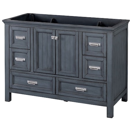 Fgi Brantley Series Vanity, Wood, Harbor Blue, 2Cabinet Door, 6Drawer BABV4822D