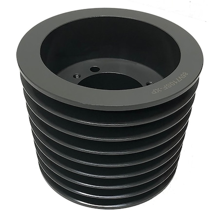 B&B Manufacturing Bushing 8 Groove V-Belt Pulley 10.9 inch OD 85V1090F