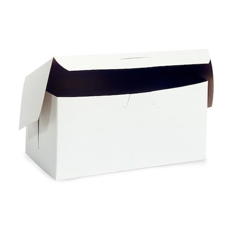 Nashville Wraps 8x5.5x3 White Bakery Boxes, 1-piece Lock Corner, 250PK BBWH853