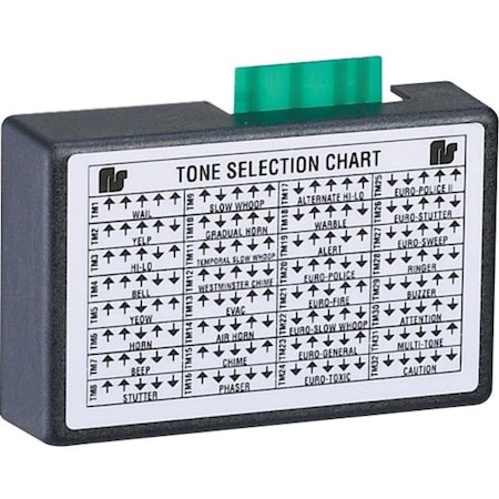 Federal Signal Tone Module, Siren, Continuous, Plastic, Black UTM
