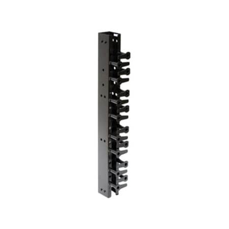 Hubbell Premise Wiring Hubbell VS73 Vertical Organizer - Cable Organizer - Black - 1 Pack VS73