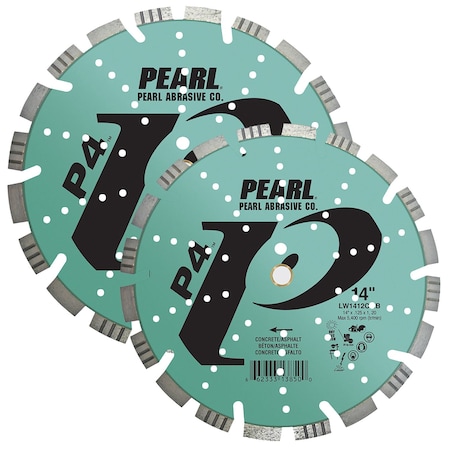 Pearl P4 Asphalt and Concrete Combo Blade 18 in. x .142 x 1 LW1814CMB