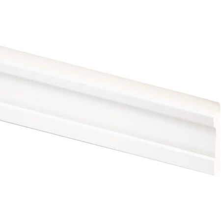 Inteplast Building Products 11/16'' W.x1-5/8'' H.x8 ' L. PVC Wainscot Base 16230800891