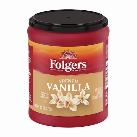 Folgers Coffee, French Vanilla, 9.6 oz Can SMU98181