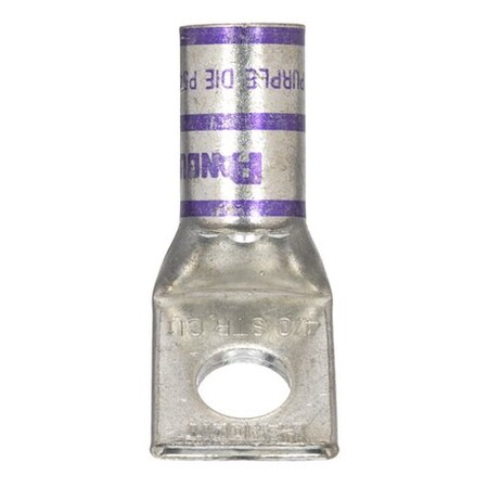 Panduit Copper Compression Lug, 1 Hole, 45 Degree Bend/0 Awg LCA4/0-12H-X