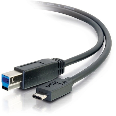 C2G 3ft USB 3.1 Gen 1 USB Type C to USB B Cable M/M - USB C Cable Black 28865