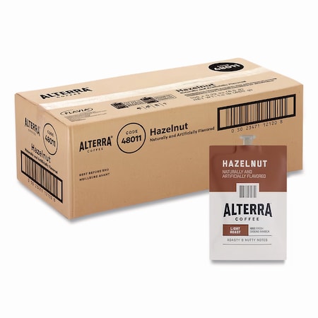 Alterra Coffee Freshpack Pods, Hazelnut, Medium Roast, 0.23 oz, 100PK MDRA185