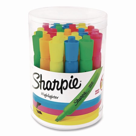 Sharpie Smear Guard Tank Highlighters, Assorted Ink, Chisel Tip, Assorted Barrel, 20PK 25018