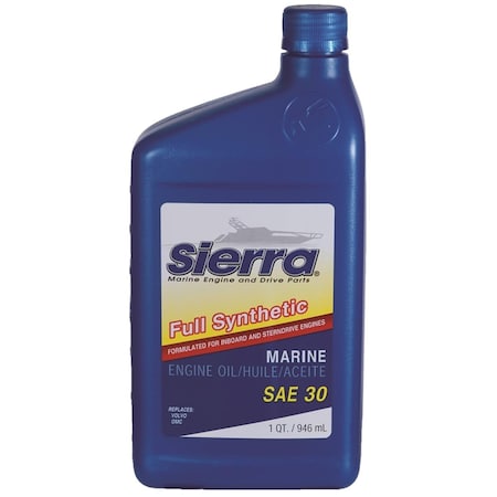 Sierra International 18-9410-2 SAE 30 Full Synthetic Marine Engine Oil SR18.9410.2