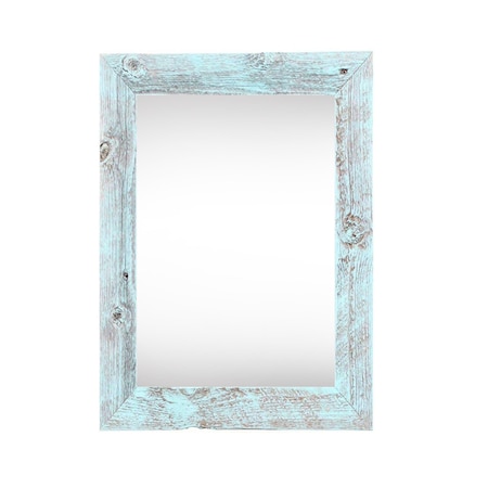 Homeroots 11" x 17" Blue Solid Wood Hanging Picture Frame 380287