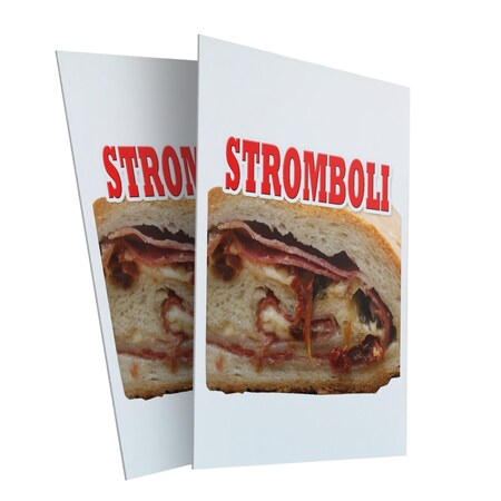 Signmission Stromboli, Plastic Signs Only 24 Inch x 36 Inch, Corrugated Plastic, 2PK CSB-2436-2PACK-Stromboli