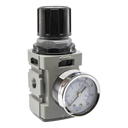 Wilkerson Regulator, Aluminum, 5 3/8" H, 2 3/8" W R19-03-FA00B