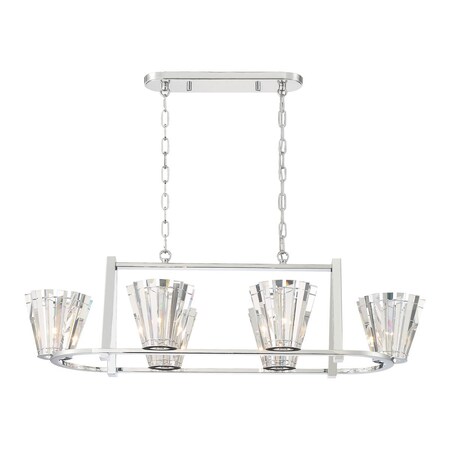 Eurofase Ricca 6Lt Oval Chandelier 38867-019