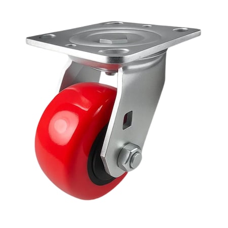 Hyw Products Heavy Duty Caster 4in Polyurethane on Plastic Wheel, Swivel 40-40S-A1-PU