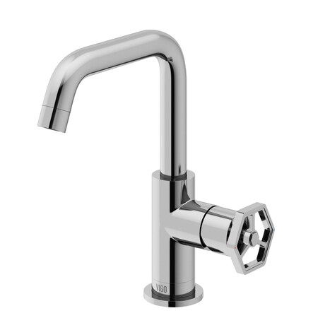 Vigo Ruxton Single Handle Single-Hole Bathroom Faucet in Chrome VG01051CH