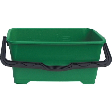 Unger Pro Heavy Duty Bucket, 6 gal Capacity, Green, 5PK QB220