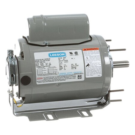 Leeson Farm Duty Motor, Permanent Split Capacitor, 1/2 HP, 115/230V AC, 1,625 Nameplate RPM, S56 Frame 100768.00
