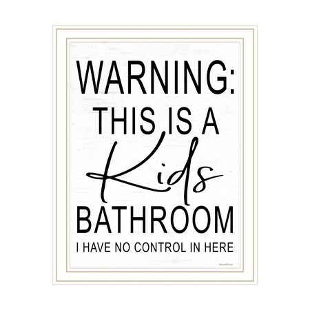 Homeroots Kids Bathroom White Framed Print Bathroom Wall Art 530099
