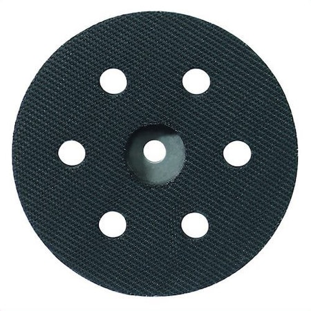 Metabo Cling-Fit Medium Perforated Replacement Backing Pad, 3-5/32 in dia Pad, Hook and Loop Attachment 624064000