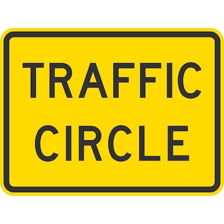 Lyle W16-12P, Traffic Circle, 24x18, Engineer Grade, Yellow G-11997-EG_24x18