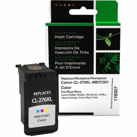 Cig Clover Imaging Remanufactured High Yield Color Ink Cartridge for Canon CL-276XL 4987C001 118327