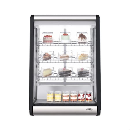 Koolmore 24 in. 4 Tier Commercial Countertop Bakery Display Refrigerator CDC-49-SS