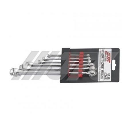 Jtc Auto Tools Star Type Offset Wrench Set 6pcs EF6S