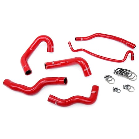 Hps Performance High Temp Reinforced Silicone Radiator Coolant Hose Kit, Red,  57-1013-RED