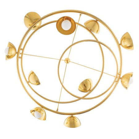 Corbett Lighting Oraibi 10 Light Chandelier 54 In. Vintage Brass 403-10-VB