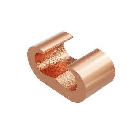 Burndy Compression Grounding C-TAP Connector, #1-2/0 AWG Str, 3/8 in Rod Run, #1-2/0 AWG Str Tap YGHC26C26